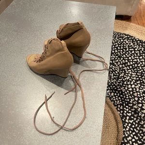 Beautiful, never-worn lace up boots from Joie.